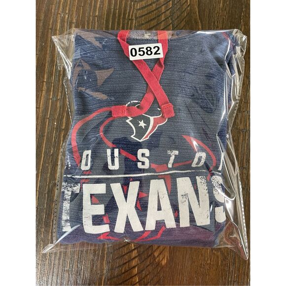 Houston Texans Hoodie Womens L Blue NFL Team Fleece Pullover Football Fan - Picture 7 of 7